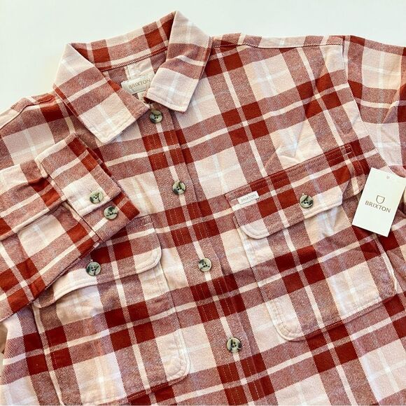 Brixton Boxy Cropped LS Flannel* - Picture 1 of 11